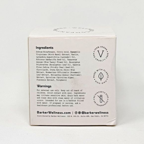 Barker Wellness Co Bath Soak Vegan Bath Bomb Blue Tansy NIB - Picture 5 of 11